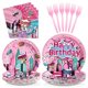 thumbnail image 1 of Set de artículos de fiesta Grencian Super Girl Hero Pink Spider, 1 of 8