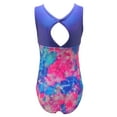thumbnail image 2 of Girls Gymnastics Leotard - Tank with Keyhole (Princess Tie Dye, Youth 7-8), 2 of 2