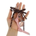 thumbnail image 5 of Unique Bargains 1 Pc Handbag Charm Knot Heart Bag Charm Brown Pink, 5 of 5
