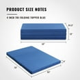 thumbnail image 6 of GrandRest 4'' Adult Tri-Fold Memory Foam Mattress, Blue, Twin, 6 of 7
