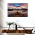 thumbnail image 3 of Elephant Stock Canoe On Calm Waters Wall Art - Horizontal Canvas Wall Art - Living Room Wall Decor - Nature Canvas - Blue And Brown Decor - 36" x 24", 3 of 8