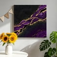 thumbnail image 2 of Canvas Wall Art, Marble Black Framed Canvas Prints for Bathroom Kitchen, Purple Gold Art Abstract Vintage Farmhouse Gallery Wrapped Wall Decor for Home Office, Gifts, 10"x10" Ship Next Day, 2 of 9