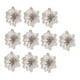thumbnail image 3 of Conjunto de 10 piezas de flores artificiales resplandecientes para celebrar la Navidad, centro de mesa, adornos festivos para bodas, guirnalda hecha Plata, 3 of 8