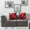thumbnail image 3 of CMMY  Stripes Red Black White Pillow Covers Set of 2 Geometric Decorative Geometry Throw Pillow Covers Cases Home Decor Modern Striped Art Cushion Case for Couch Sofa Outdoor White, 3 of 6