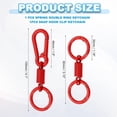 thumbnail image 2 of Keychain Clips with O Rings, Quick Release Key Chain Rings Spring Double Ring Holder, 2 of 5