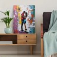 thumbnail image 5 of Couple Kissing Abstract Decorative Painting/Canvas Art， Suitable for Living Room， Bedroom， Dining Room， Study Room， Office， Hotel， Cafe， Bar， Apartment， Hallway Wall Decoration., 5 of 8