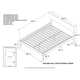 thumbnail image 7 of AFI Orlando Queen Solid Wood Platform Bed, Espresso, 7 of 7