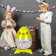 thumbnail image 6 of Jiibva Happy Easter Chick Foil Balloon Happy Easter Chicken Mylar Balloons for Easter Party Hello Spring Summer Theme Decoration, 6 of 7