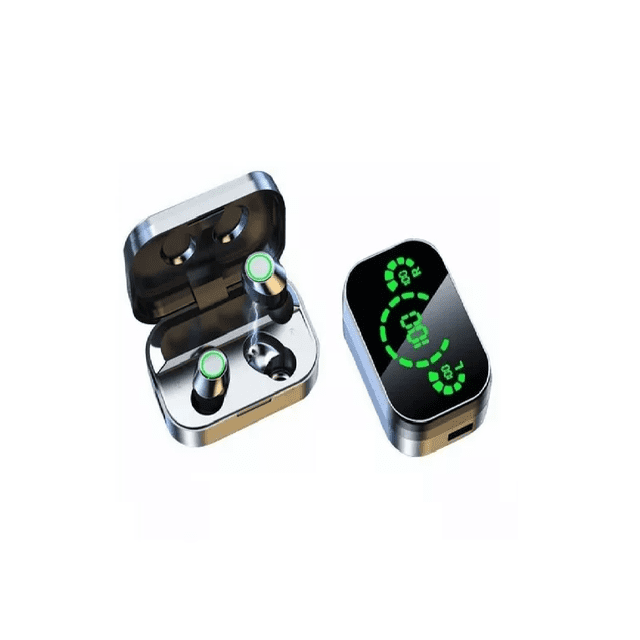 Audífonos Yd03 Bt5.3 Funda De Carga Led Inálambricos Negro