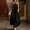 Black, variant on Women's Summer Casual Sleeveless Round Neck Pleated Jumpsuit with Pockets for Comfortable Breathable and Loose Fit Suitable for Daily Dates and Parties(Wine,M)