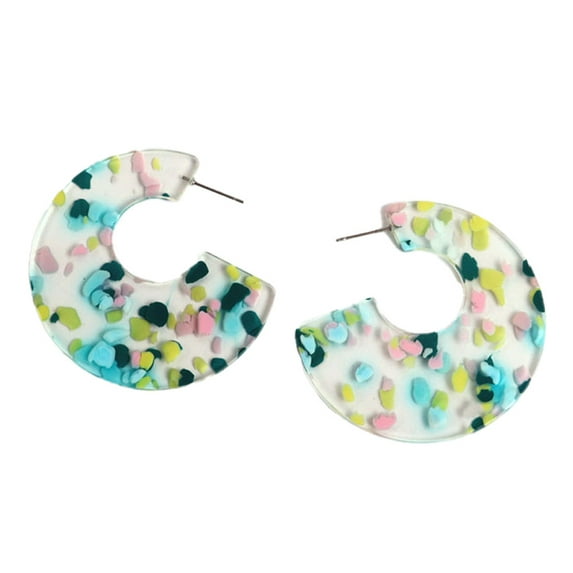 Personality pop exaggerated C-shaped earrings