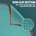 thumbnail image 4 of Muka Yoga Mat Towel with Grip Dot Non-Slip, Sweat Absorbent Towel for Hot Yoga Pilates Fitness 72x24 Inch - Turquoise, 4 of 7