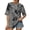 Gray, variant on Oversized Tie Dye Shirt for Women Funky Hippie Hipster Streetwear Crewneck Short Sleeeve T-Shirts Lightweight Summer Tops Green S