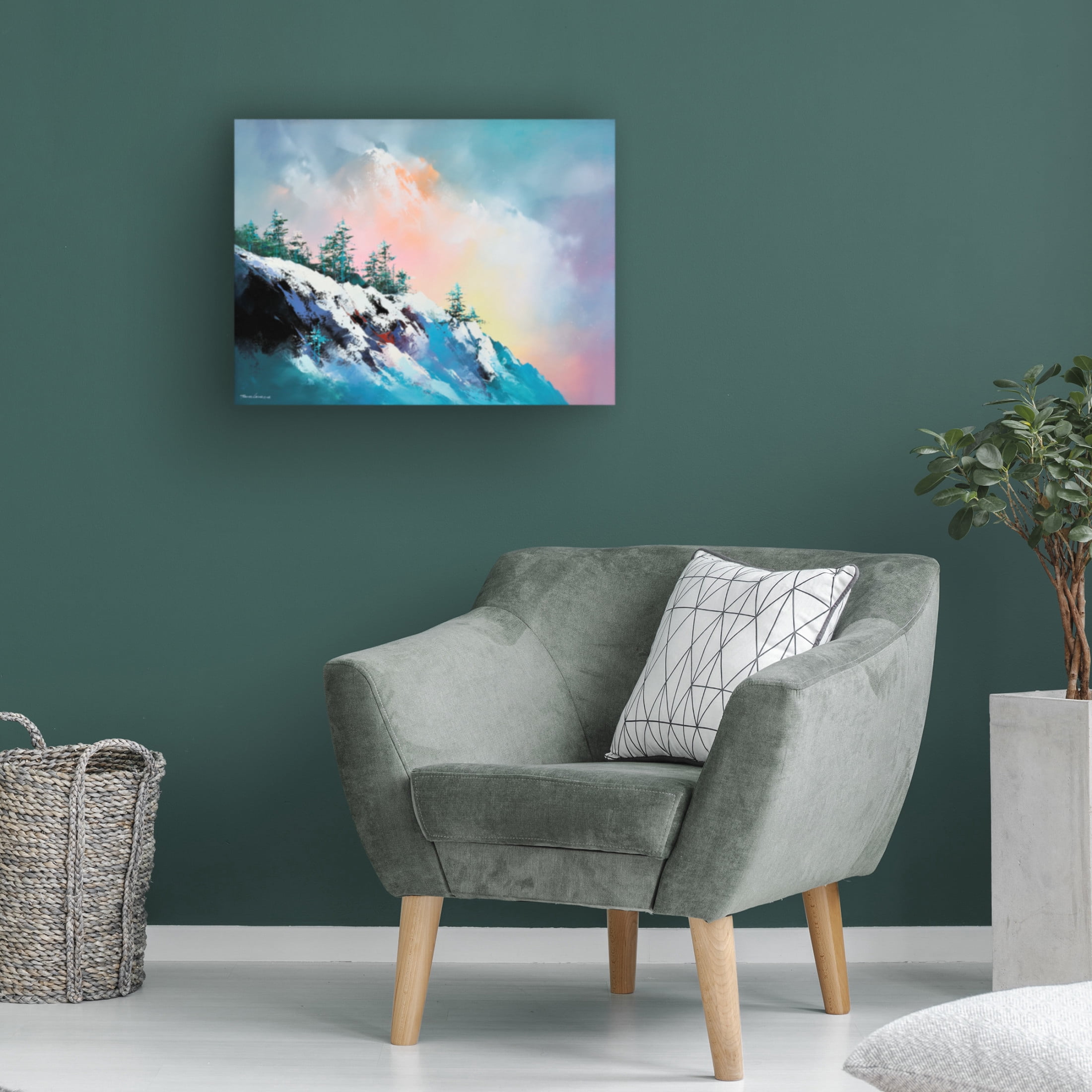 Canvas Wall Art - Thomas Leung 'Sea of Clouds' Wall Art for Living Room, Bedroom, or Office Décor by Trademark Fine Art - 32 x 24 Inches