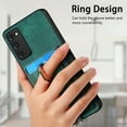 thumbnail image 4 of Nalacover 2-in-1 Magnetic Case for Samsung Galaxy S20 FE, Back Wallet Case with Detachable Card Holder Ring Stand Cover for Samsung Galaxy S20 FE, Vintage PU Leather Shockproof Case - Green, 4 of 10