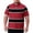 Red, variant on GrmtClth Mens Big & Tall Elegant Contrast Stripe Sport Shirt Short Sleeve Collared Gentle Soft Casual Daily Apparel Light Gray 2XL