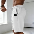 thumbnail image 5 of Timoontee Men's Cargo Shorts Mid Thigh Fit Adjustable Waist Multiple Storage Pockets Soft Comfortable Feel Great White L, 5 of 6