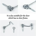 thumbnail image 7 of REGALWOVEN 2.5" Cabin Hook Plating Finish Galvanized Iron Door Shed Lock Catch Eye Hook Latch 2Pcs, 7 of 7