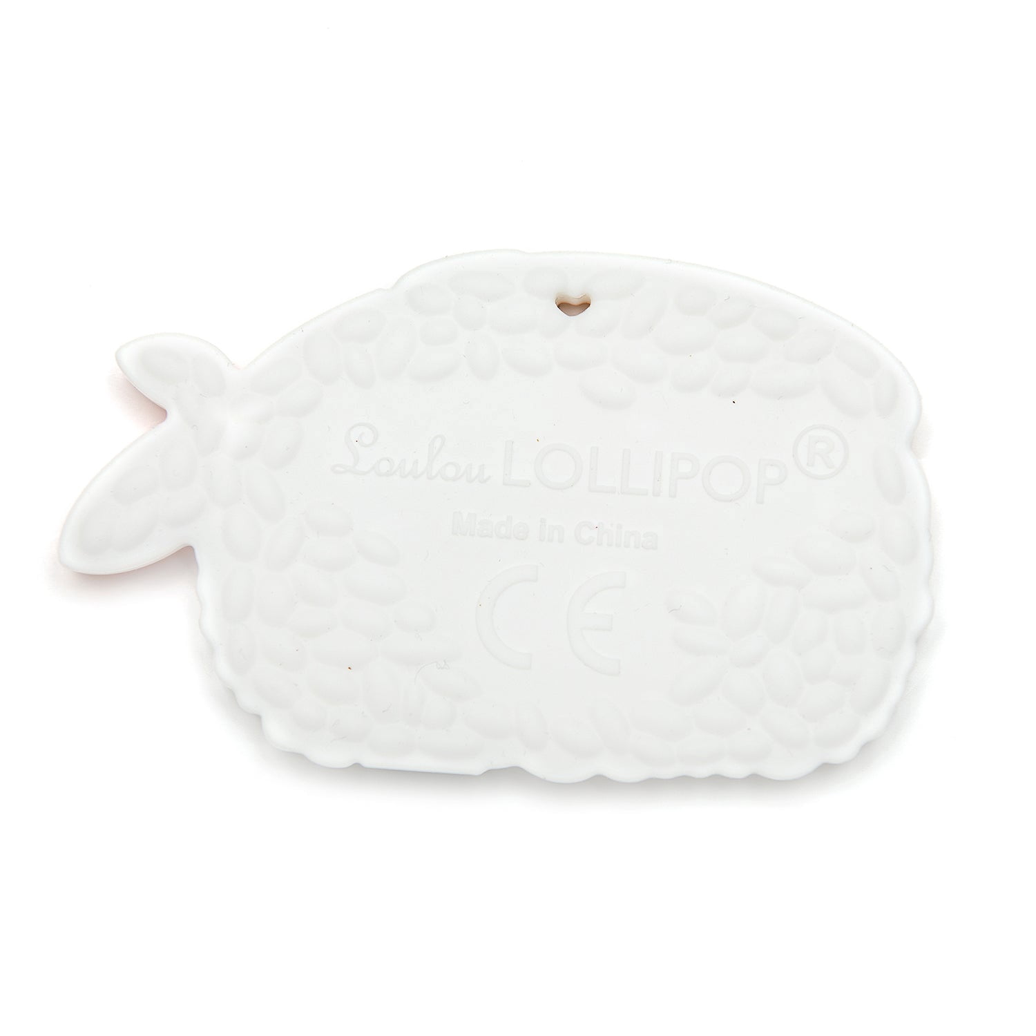 Loulou Lollipop Silicone Teether for Babies 0 Months+, Easy to Clean, Dishwasher and Freezer Safe - Ebi Shrimp