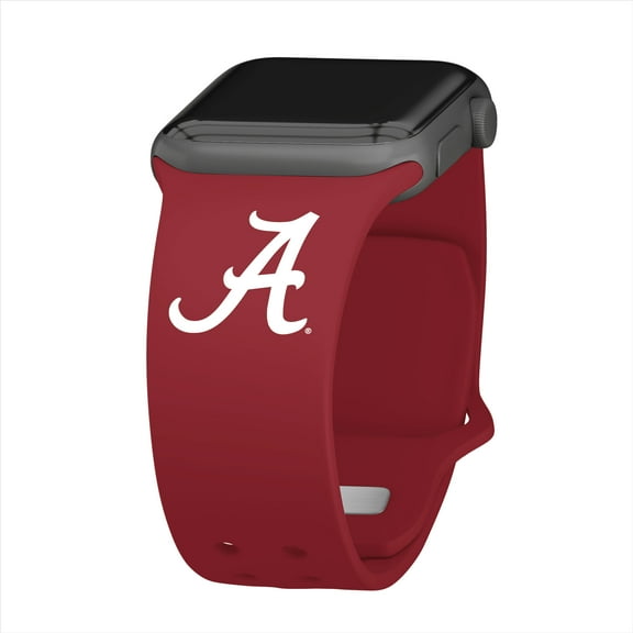 Crimson Tide Silicone Watch Band for Apple Watch - (42/44/45/49mm(46mm Series 10/11) by Affinity Bands