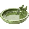 thumbnail image 3 of FB489, Green Bird Bath Ceramic Round, 10.9 cm*32.9 cm*30.7 cm, 3 of 3