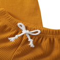 thumbnail image 3 of 2 Pcs Ensemble d'Été pour Bébé Garçon Fille T-Shirt à Manches Courtes Côtelé et Short, 3 of 9