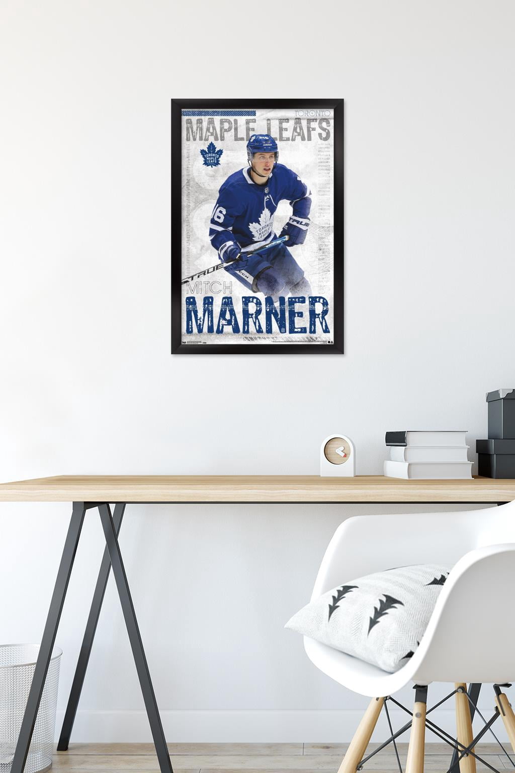NHL Toronto Maple Leafs - Mitch Marner 19 Wall Poster, 14.725" x 22.375", Framed