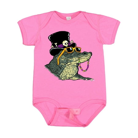 

Inktastic Mardi Gras VooDoo Gator Gift Baby Boy or Baby Girl Bodysuit