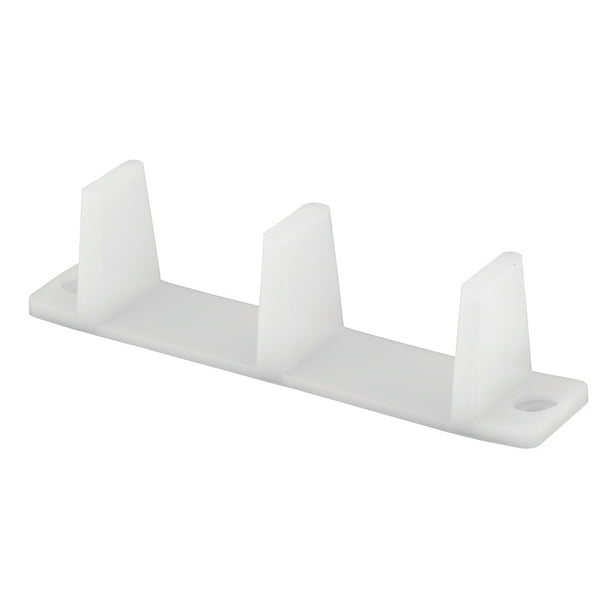 Sliding Closet Door Bottom Guide 4 3 16 In Plastic White 2 Pack Com Sliding Closet Door Bottom Guide 4 3, Sliding Closet Door Floor Guide On Carpet