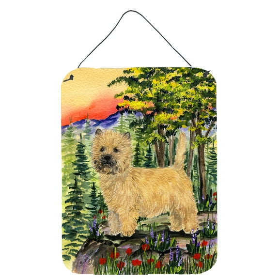 Caroline's Treasures SS8229DS1216 Cairn Terrier Wall or Door Hanging Prints, 12x16, multicolor
