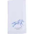 thumbnail image 1 of shiyou-Derby Horse Racing Tea Towels - Party Hostess Gift - Kentucky Coffee Tea Bar Accessories - Home Kitchen Cooking and Baking (Off to The Races Blue Towel), 1 of 4