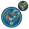 thumbnail image 2 of Indoor 12' Voice-Activated Luminous Decoration Wall Clock With LED Night Light Heart-shaped Design, 2 of 8