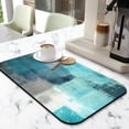 thumbnail image 5 of Coffee Bar Mat Accessories for Countertop Turquoise Abstract Art Absorbent Hide Stain Rubber Backed Dish Drying Mats for Kitchen Counter Draining Pad decor Gift Fit Under Coffee Maker (20x12in), 5 of 6