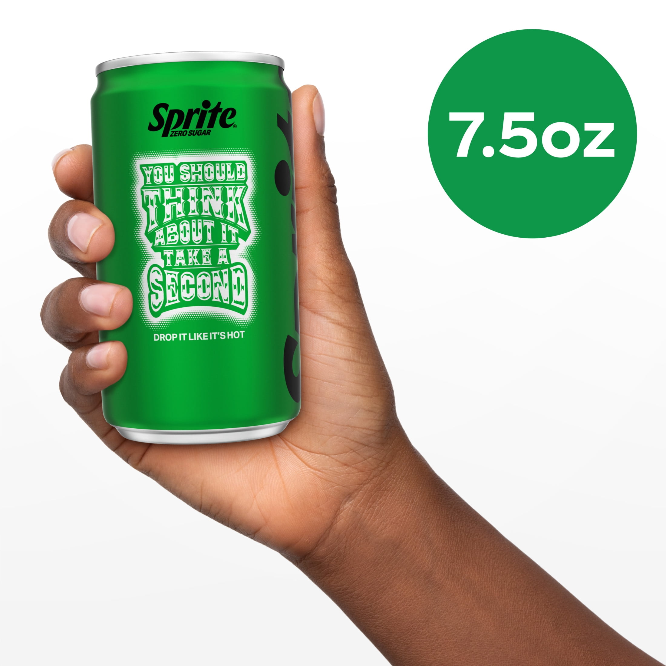 Sprite Zero Sugar Lemon-Lime Caffeine Free Soda Pop Fridge Pack Mini Cans, 7.5 fl oz, 10 Pack