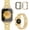 Gold, variant on Bling Strap + Case for Apple Watch Series 10/9/8/7/6/5/4/3/2/1/SE Band Jewelry Iwatch 44 45mm 46 49mm Metal Wristband