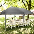 thumbnail image 6 of HOTEEL 10x20 Pop Up Canopy Tent Outdoor Shelter for Parties Weddings, Easy Set Up Waterproof Portable Canopy with Carry Bag & 4 Sandbags, Gray, 6 of 8