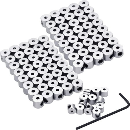 

Mudder 100 Pieces Pin Backs Locking Pin Locking Pin Backs for Pins Pin Keepers Locking Clasp with Wrench 6 x 5 mm