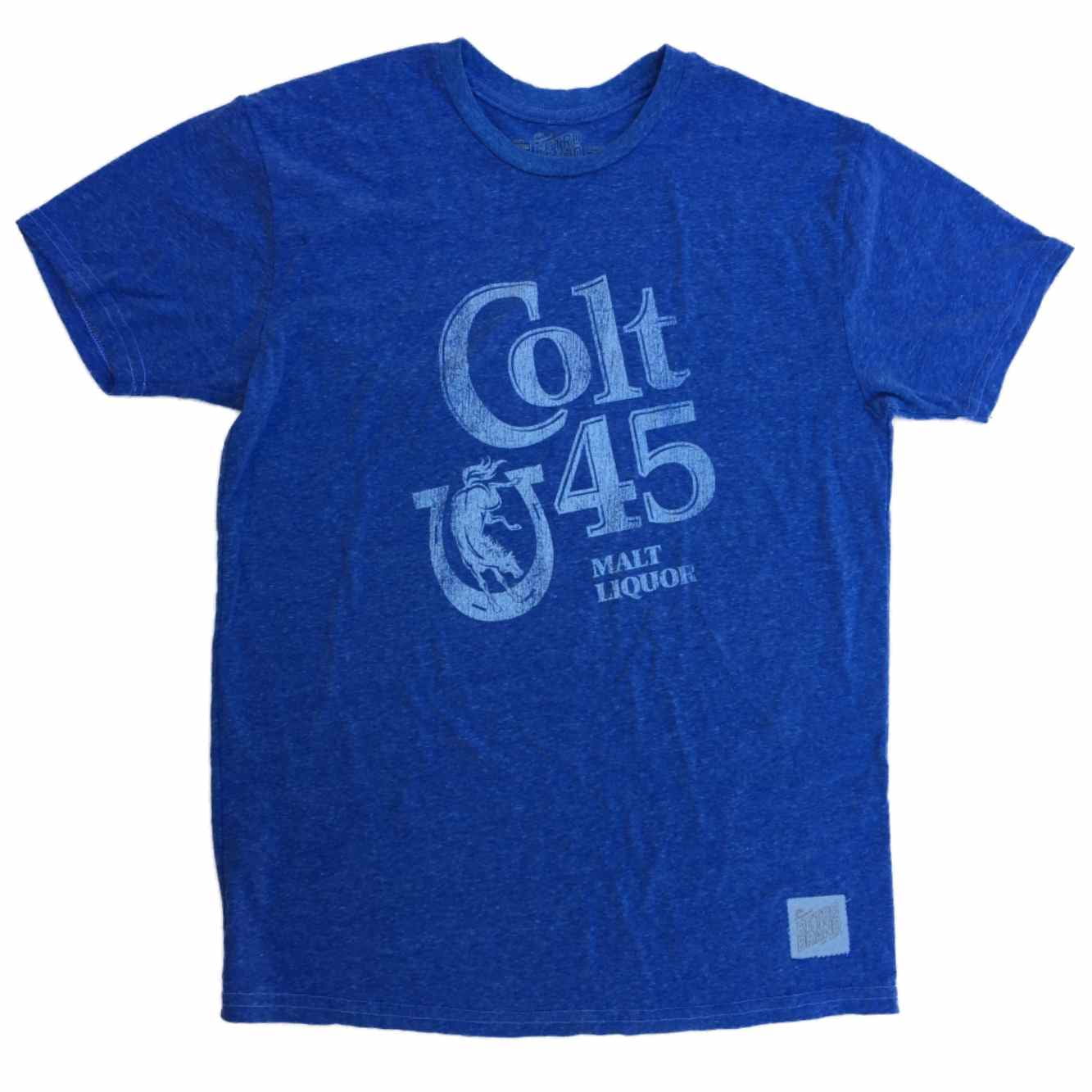 Colt 45 Malt Liquor Brewing Company Retro Brand Vintage Beer TShirt