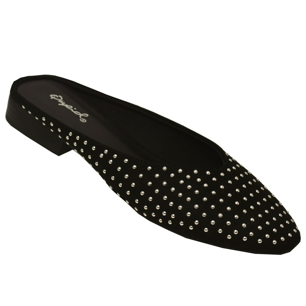 studded mules flats