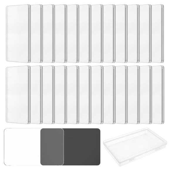 25Pcs DIY Clear Acrylic Fridge Magnet Kit for Photo Art Decor