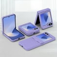 thumbnail image 6 of Dteck Designed for Samsung Galaxy Z Flip 5 Case with Hinge Protection, Slim Full Body Protective Shockproof Phone Case with Screen Protector for Galaxy Z Flip 5,Purple, 6 of 6