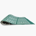 thumbnail image 4 of Simply Daisy 5' round Desert Turquoise Greek New Key Indoor/outdoor Rug, 4 of 5