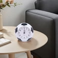 thumbnail image 2 of REGALWOVEN Spherical Mechanical Alarm Clock, Soccer-Shaped Design, Non-Tick Movement, Night Light for Teens White 4.5"L x 3.9"W x 4.3"H, 2 of 4