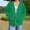 Green, variant on Blmnix Fall Sweatshirts for Women Plain Army Green Zip-Up Business Plus Size Tops Dressy Hooded Workwear Long Sleeve Tops