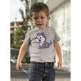 thumbnail image 2 of Cute Husky Dog Cartoon T-Shirt Infant -Image by Shutterstock,  24 Months, 2 of 4