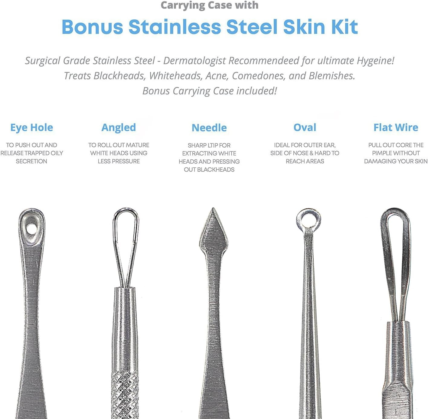 Pure Daily Care Nano Steamer 3-in-1 Ionic Facial Nano Facial Mister 5-Piece Stainless Steel Skin Kit (Teal)