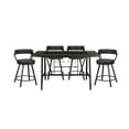 thumbnail image 1 of Topline Home Furnishings 5-piece Counter Height Dining Set, 1 of 9