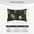thumbnail image 6 of Naloa Camouflage Skull Pillowcase, Throw Pillowcase, Wrinkle-Free, Stain-Resistant with Hidden Zipper for Bedroom Sofa - 20"x30", 6 of 9