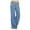 Blue, variant on Womens Baggy Pants Women Casual Loose Fit Solid Color Pants Stretchy Denim Like Jogger Trousins Yellow