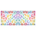 thumbnail image 3 of Pastel Rainbow Leopard Pattern Tier Curtains Tier Kitchen Living Room Bedroom Balcony 2 Panels 27x24 Inch, 3 of 9